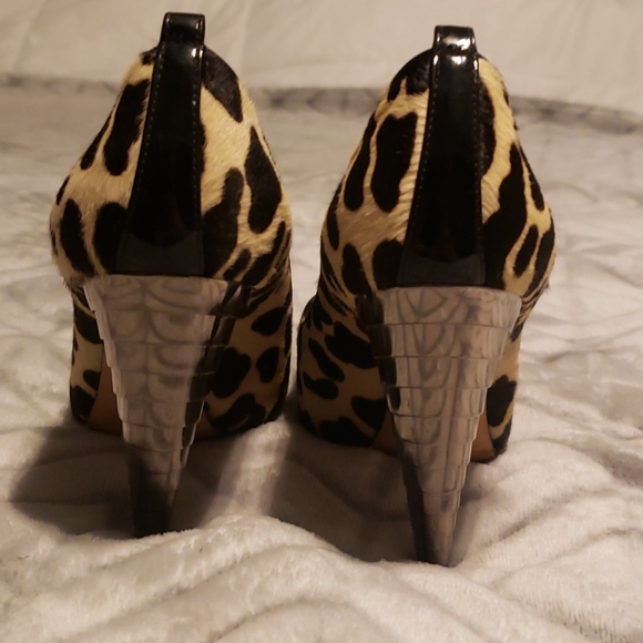 Giuseppe zanotti design leopard fur heels - Picture 4 of 8